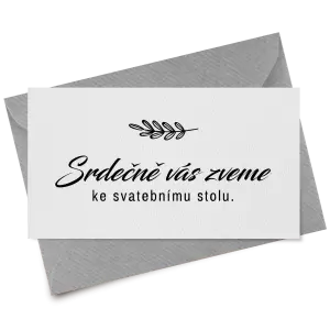 Papírová pozvánka LADY