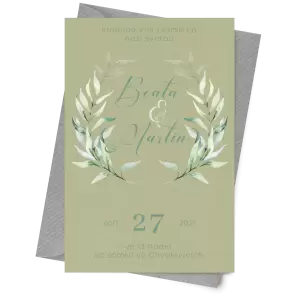Papírové svatební oznámení LESSIE