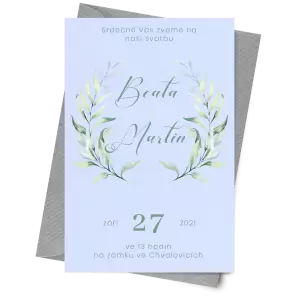 Papírové svatební oznámení LESSIE