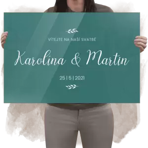Plexi uvítací cedule RADKA