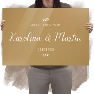Plexi uvítací cedule RADKA