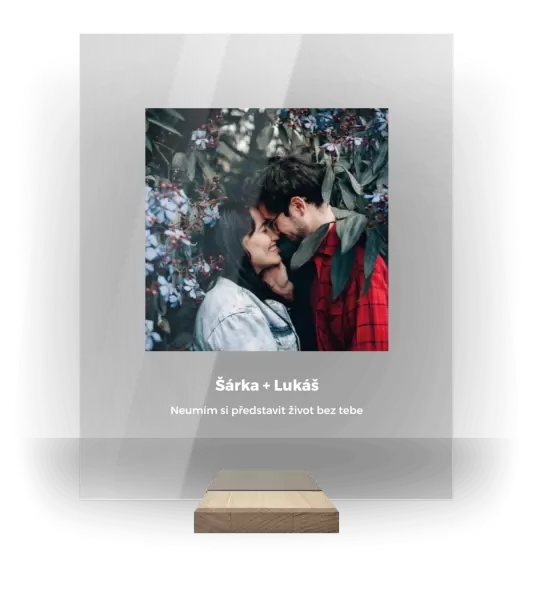 Plexi obrázek Fotografie s textem
