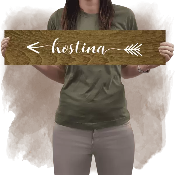 Překližková směrovka HOSTINA vlevo