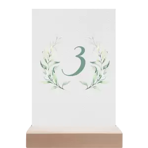 Papírové číslo stolu LESSIE