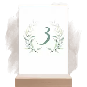 Plexi číslo stolu LESSIE