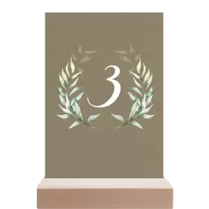 Papírové číslo stolu LESSIE