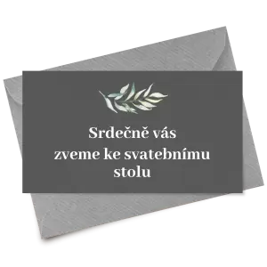 Papírová pozvánka LESSIE