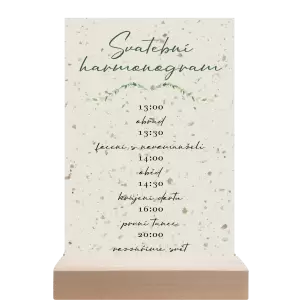 Papírový harmonogram COUBY