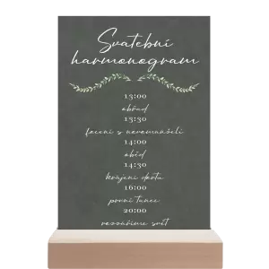 Papírový harmonogram COUBY