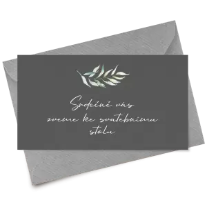 Papírová pozvánka COUBY