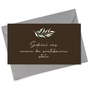 Papírová pozvánka COUBY