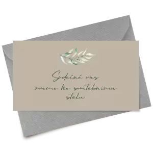 Papírová pozvánka COUBY