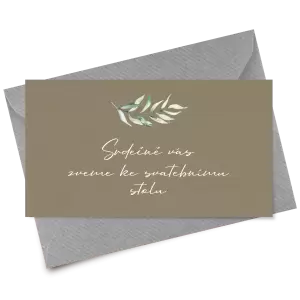 Papírová pozvánka COUBY