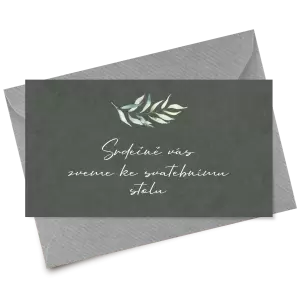 Papírová pozvánka COUBY