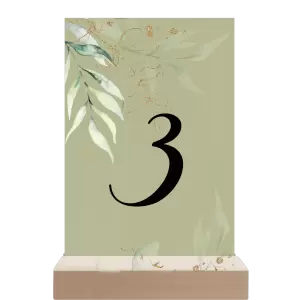 Papírové číslo stolu VALEN