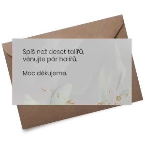 Plexi kartička dary VALEN