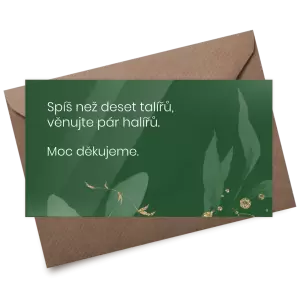 Plexi kartička dary VALEN