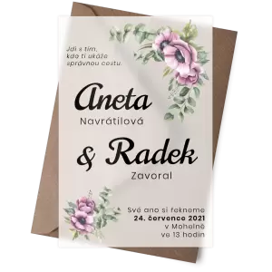 Plexi oznámení ROSALIE