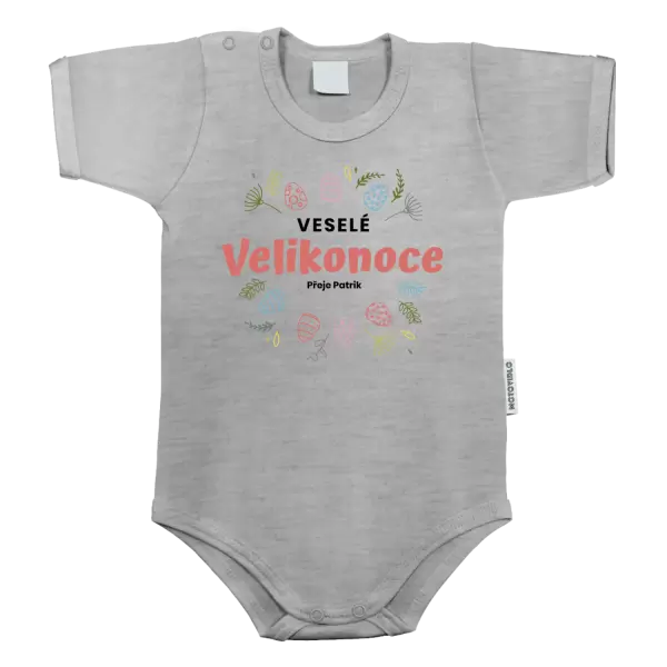 Dětské body Veselé velikonoce přeje jméno