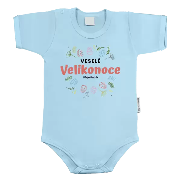 Dětské body Veselé velikonoce přeje jméno