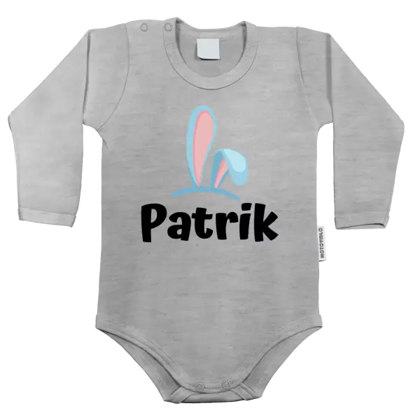 Dětské body Modrá ouška se jménem