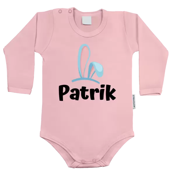 Dětské body Modrá ouška se jménem