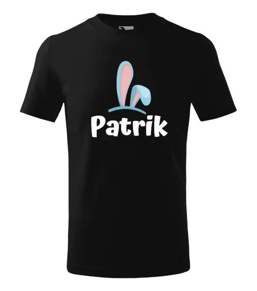 Dětské velikonoční tričko Modrá ouška se jménem