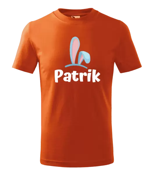 Dětské velikonoční tričko Modrá ouška se jménem