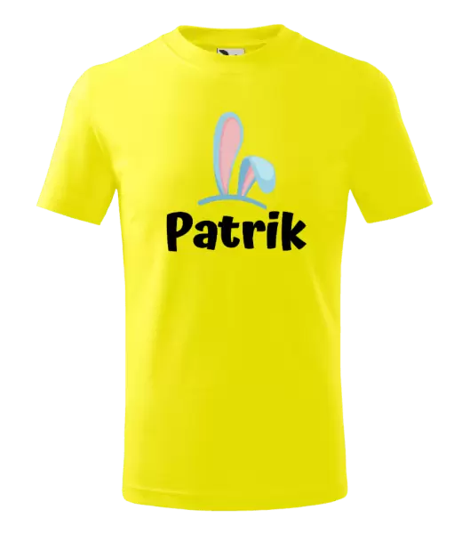 Dětské velikonoční tričko Modrá ouška se jménem