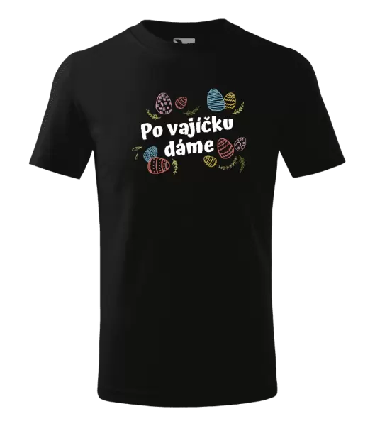 Dětské velikonoční tričko Po vajíčku dáme