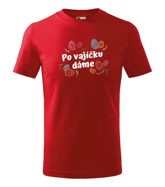 Dětské velikonoční tričko Po vajíčku dáme