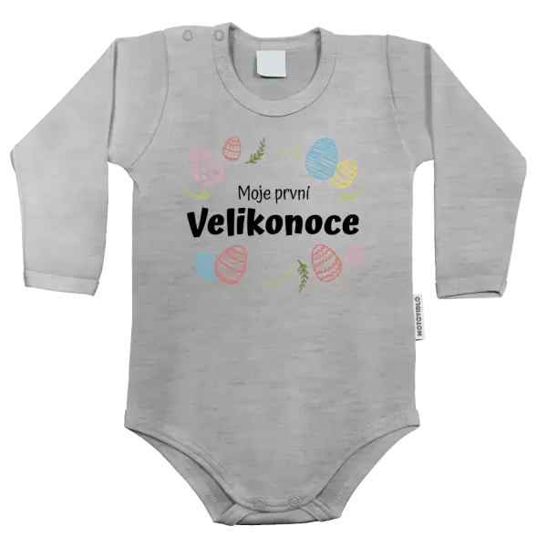 Dětské body Moje první Velikonoce - barevná vajíčka