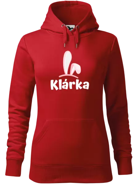 Dámská velikonoční mikina Růžová ouška se jménem