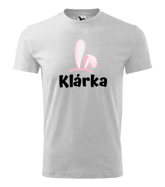 Dětské velikonoční tričko Růžová ouška se jménem