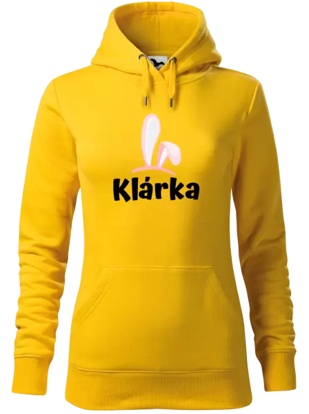 Dámská velikonoční mikina Růžová ouška se jménem