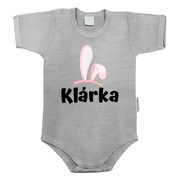 Dětské body Růžová ouška se jménem