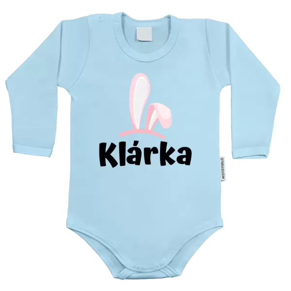 Dětské body Růžová ouška se jménem