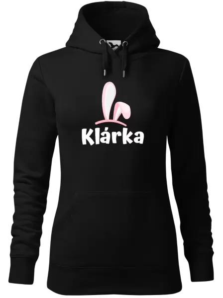 Dámská velikonoční mikina Růžová ouška se jménem