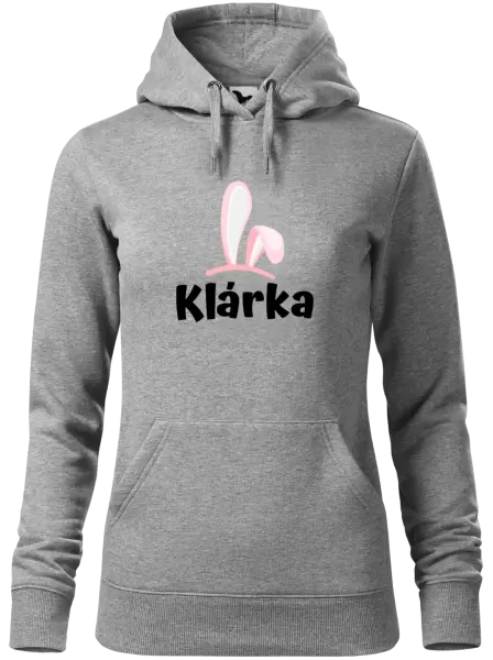 Dámská velikonoční mikina Růžová ouška se jménem