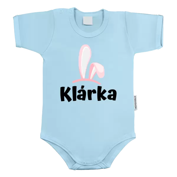 Dětské body Růžová ouška se jménem