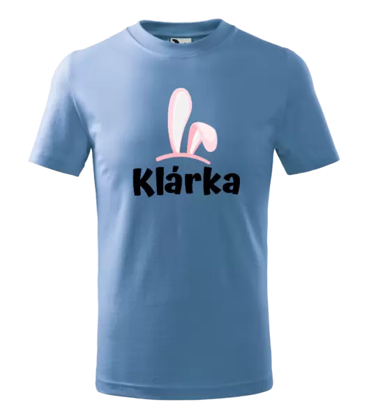 Dětské velikonoční tričko Růžová ouška se jménem
