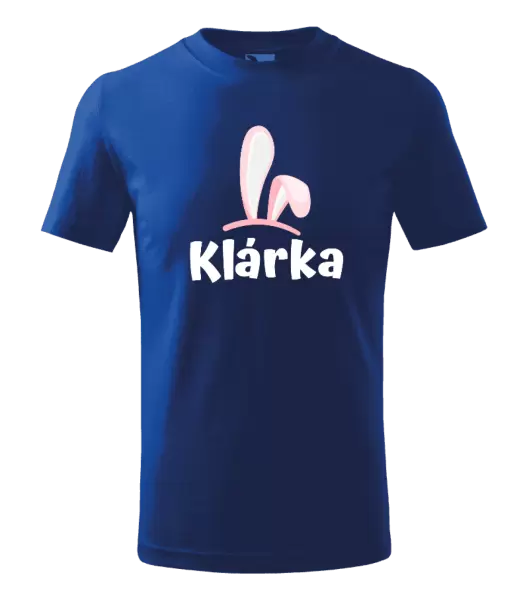 Dětské velikonoční tričko Růžová ouška se jménem
