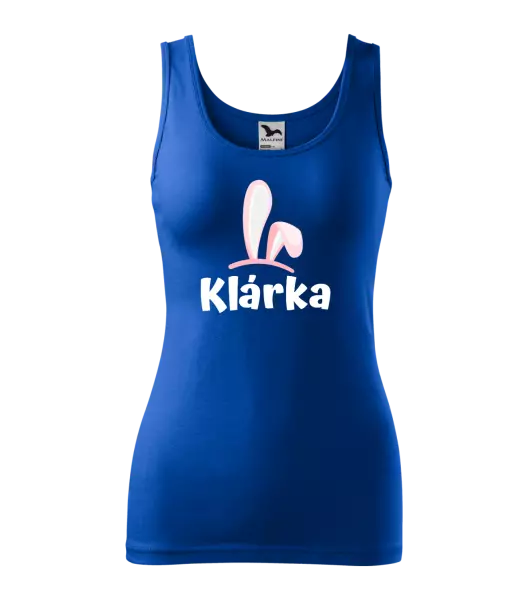 Dámské velikonoční tílko Růžová ouška se jménem