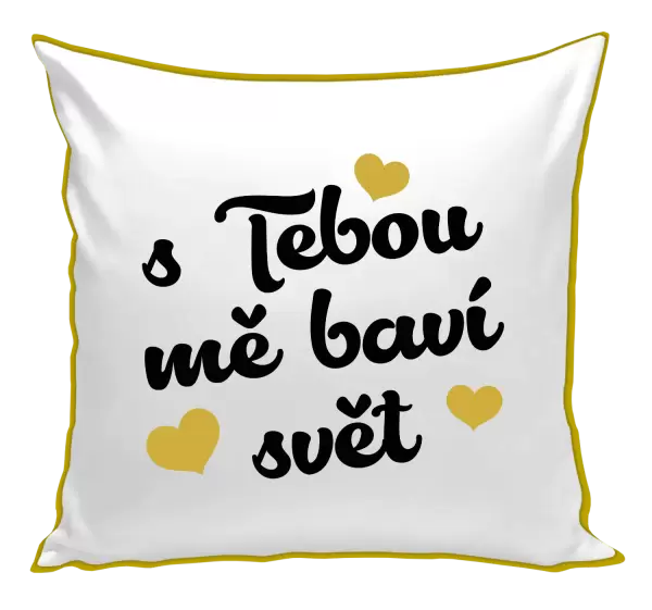 Polštář S tebou mě baví svět
