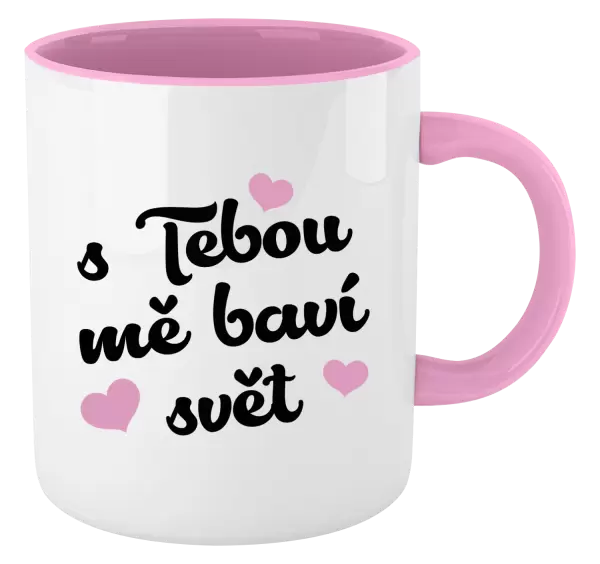 Hrnek S tebou mě baví svět