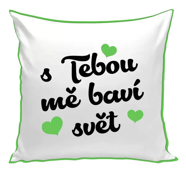 Polštář S tebou mě baví svět