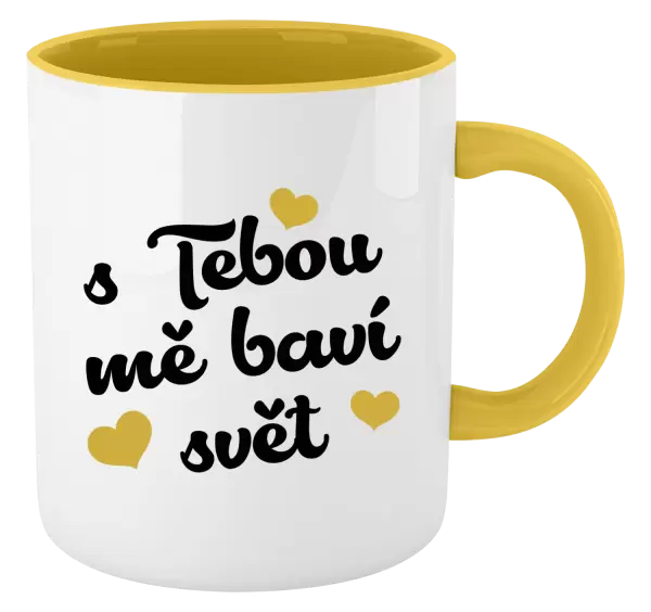 Hrnek S tebou mě baví svět