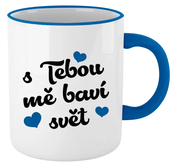 Hrnek S tebou mě baví svět