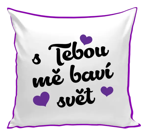 Polštář S tebou mě baví svět