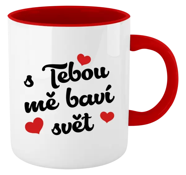 Hrnek S tebou mě baví svět
